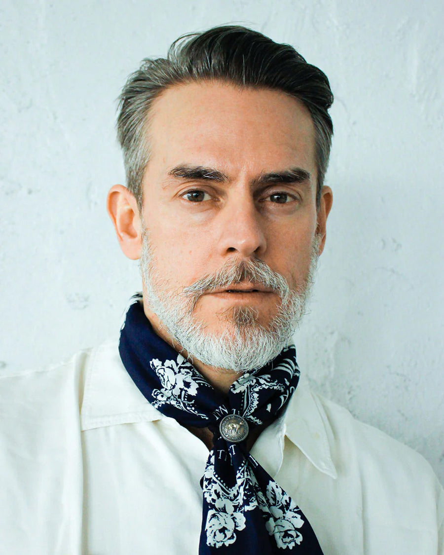 THE H.W.DOG&CO. ORIGINAL BANDANA - Ship (Indigo 4)