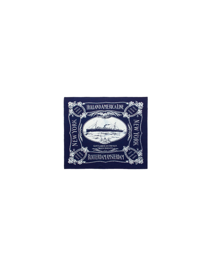 THE H.W.DOG&CO. ORIGINAL BANDANA - Ship (Indigo 4)