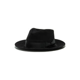 POLKAP RABBIT FUR FELT HAT - Black