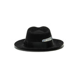 POLKAP RABBIT FUR FELT HAT - Black