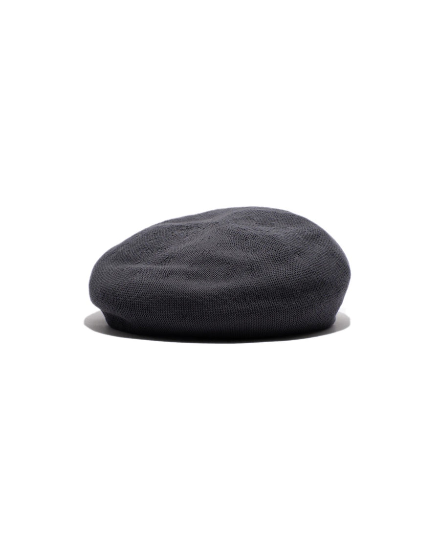 COTTON BIG BERET - Gray