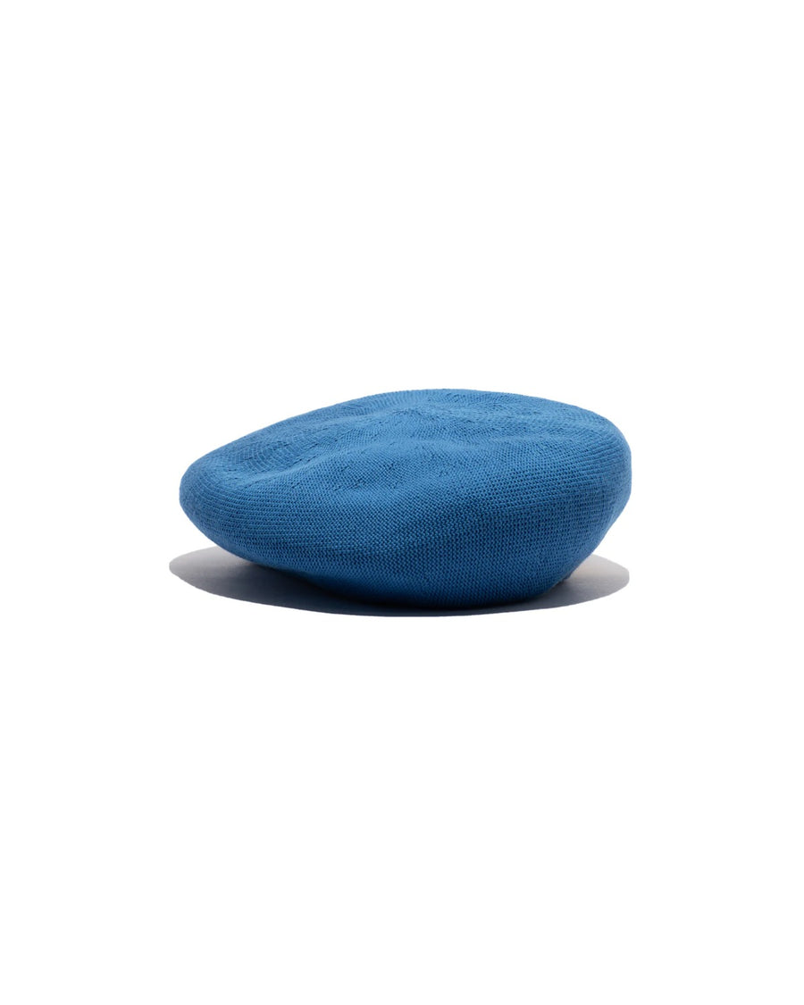 COTTON BASIC BERET - Blue