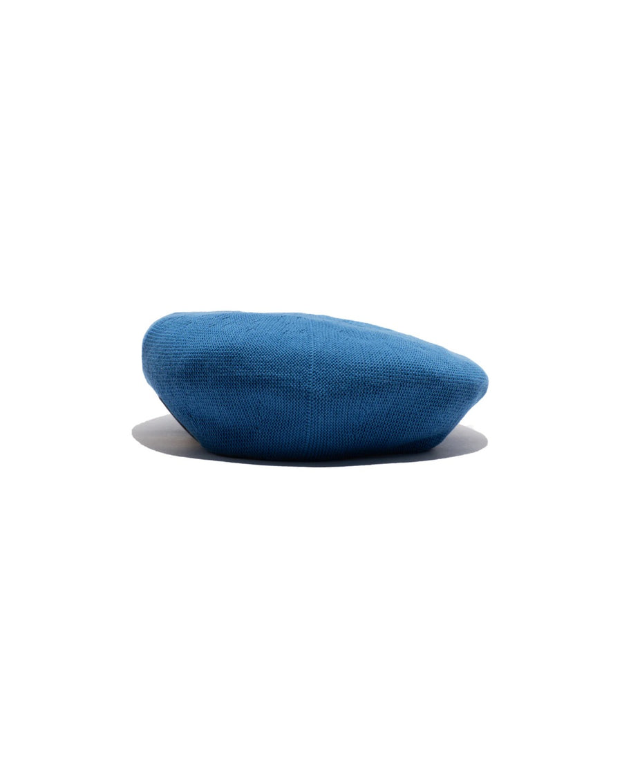 COTTON BASIC BERET - Blue