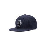 SNAPBACK BOX CAP - Navy