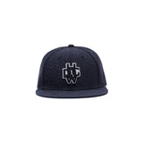 SNAPBACK BOX CAP - Navy