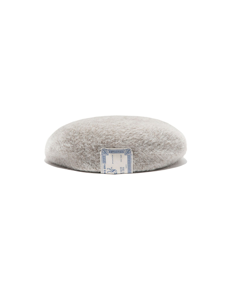MOHAIR MIX BERET - O.White