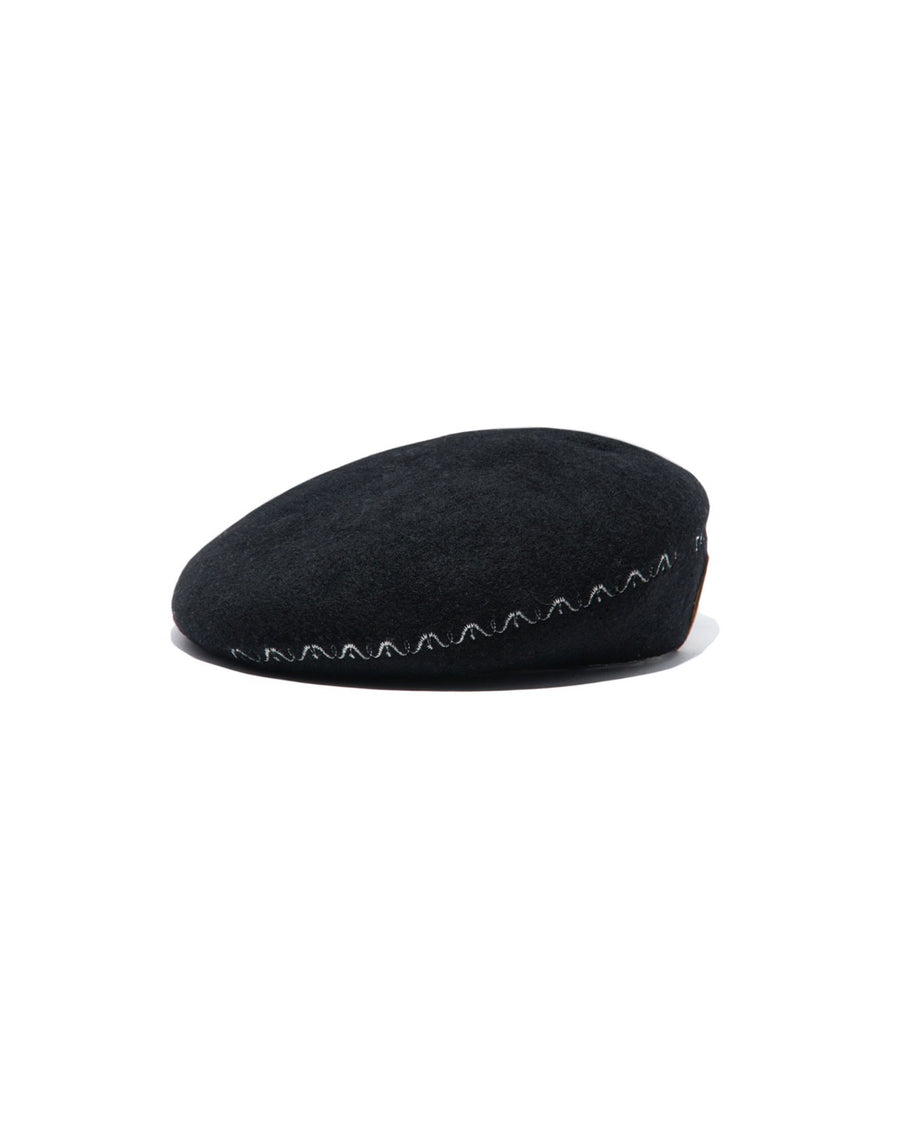 BERNINA PATTERN BERET - Black