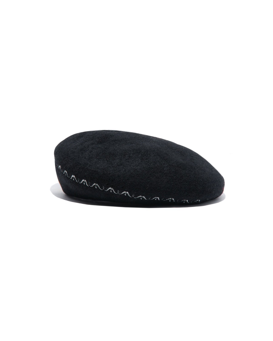 BERNINA PATTERN BERET - Black