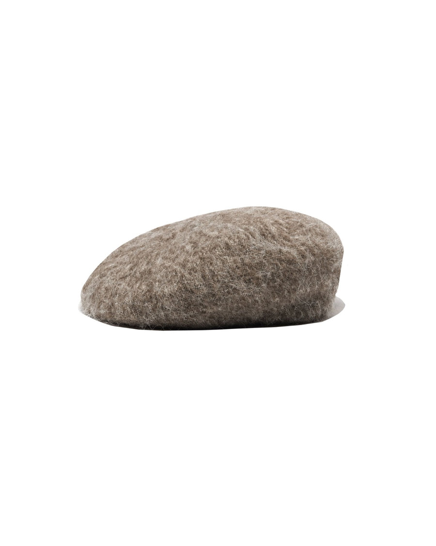 MOHAIR MIX BERET - Beige