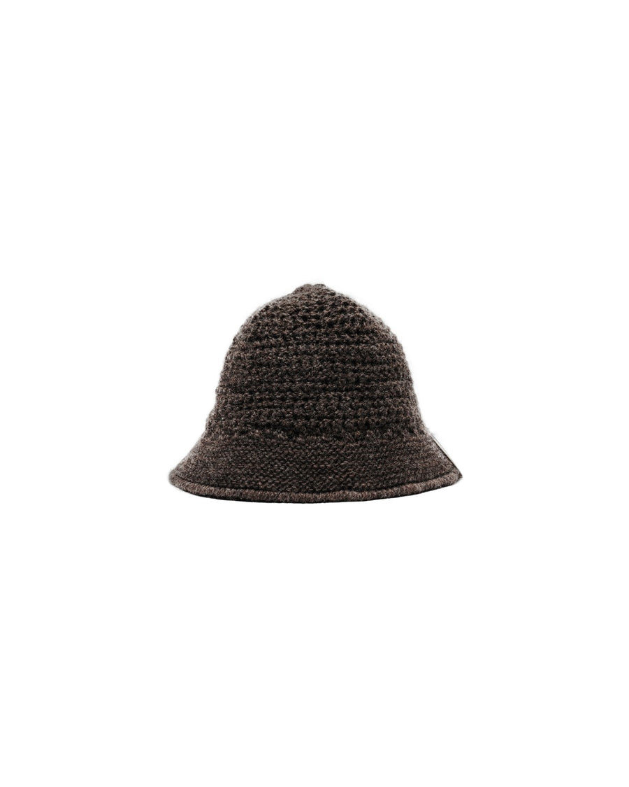 KNIT HAT - Brown