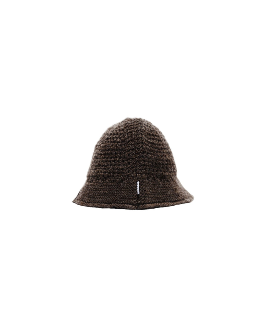 KNIT HAT - Brown