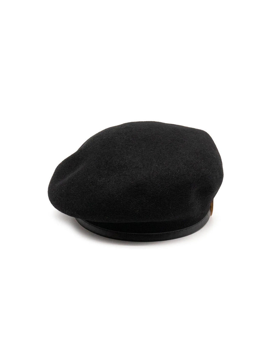 LEATHER BERET 63