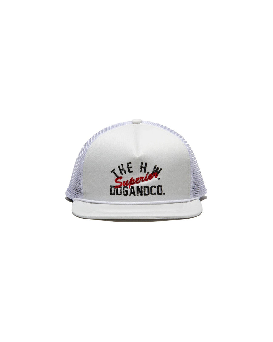 COTTON MESH CAP - White 