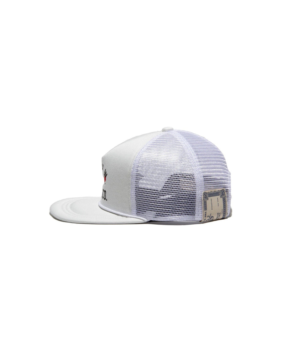 COTTON MESH CAP - White 