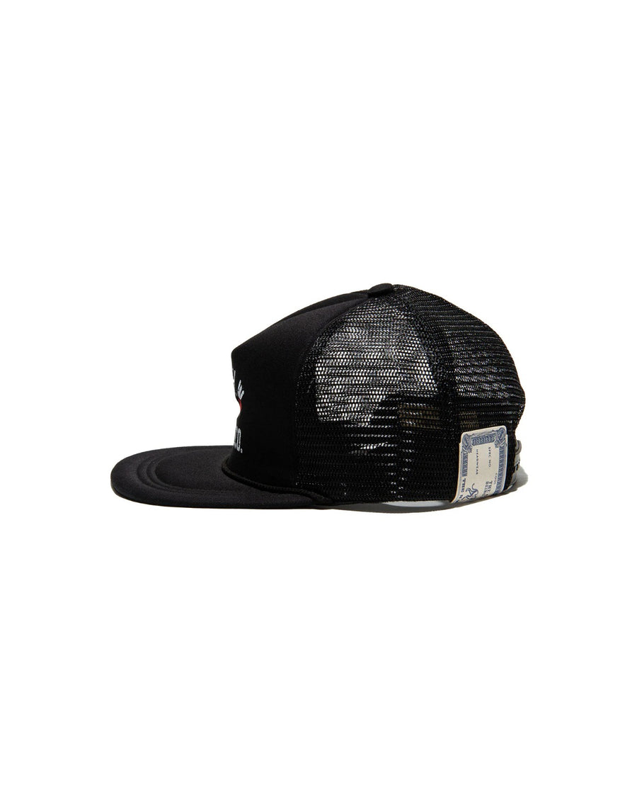 COTTON MESH CAP - Black 