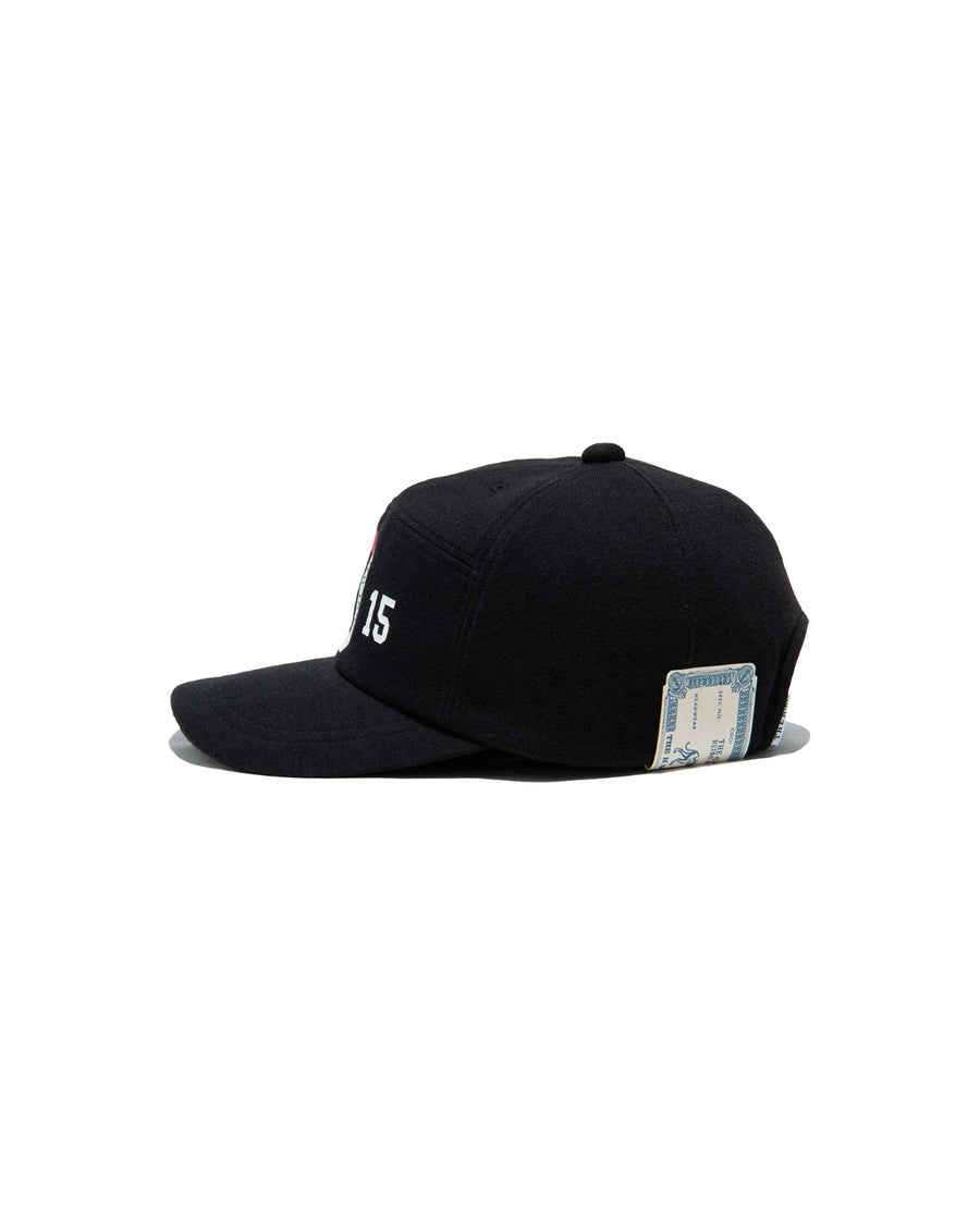 SQUARE WIDE CAP - Black 