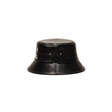 LEATHER HAT - Black