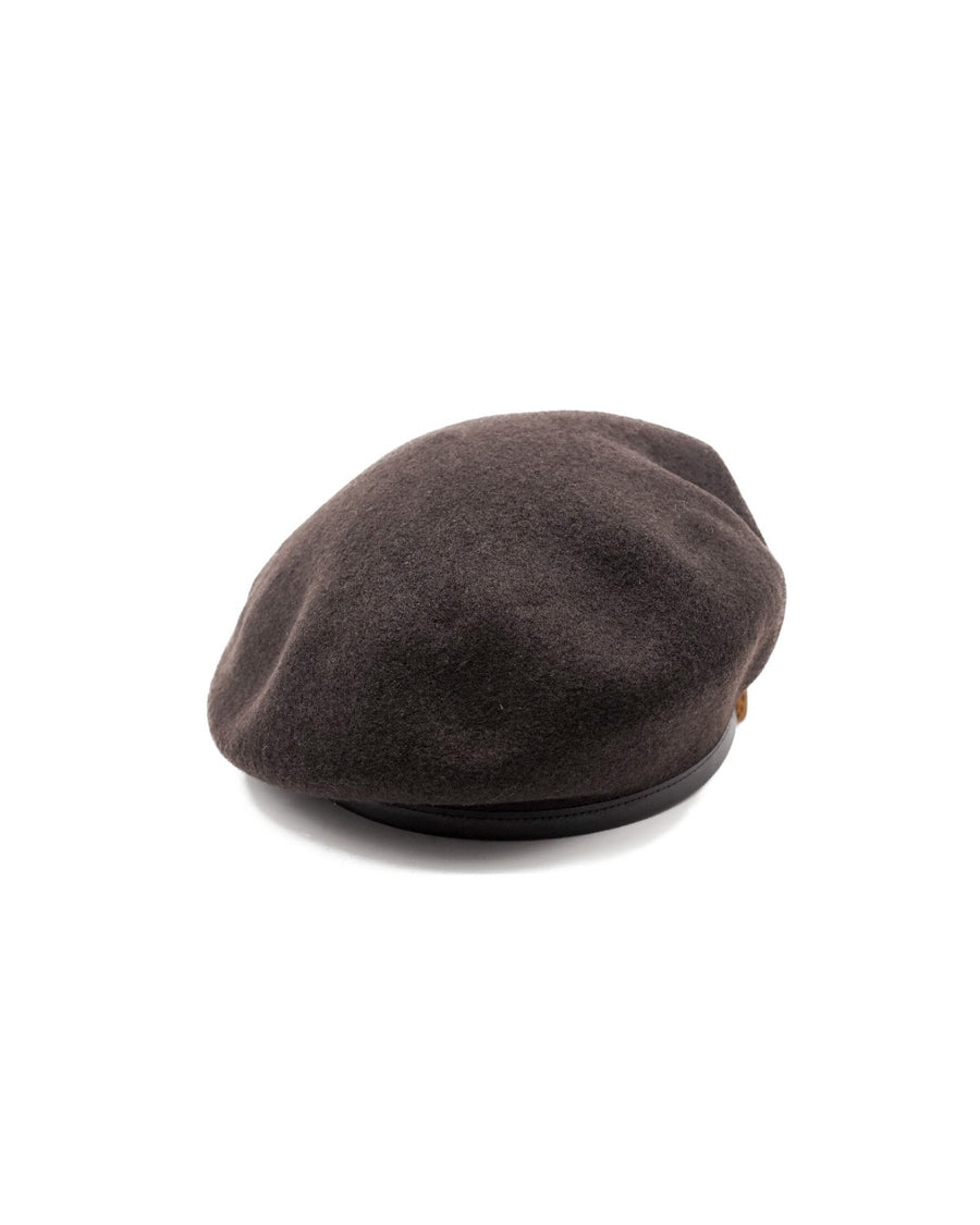 LEATHER BERET 63