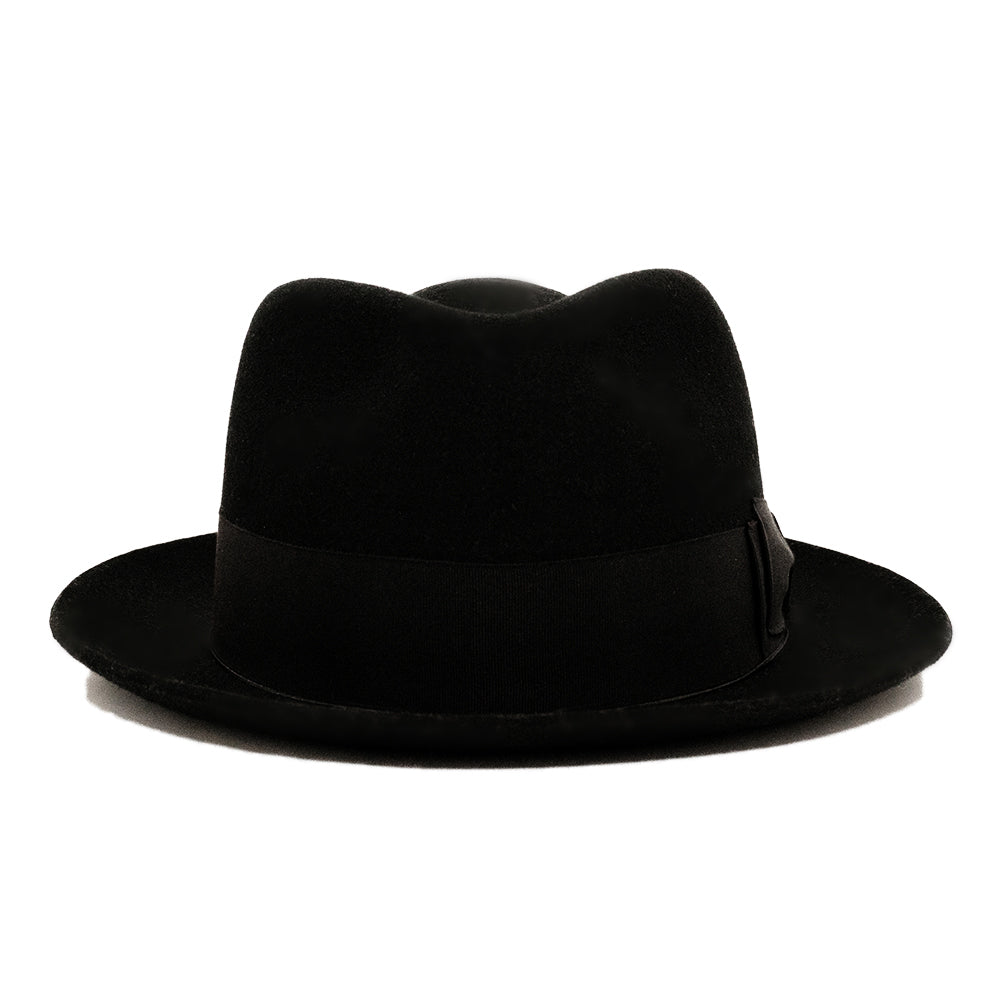 美品】 THE H.W.DOG&CO. ウールハット POINT-H 36 黒（PINCH-H – THE 